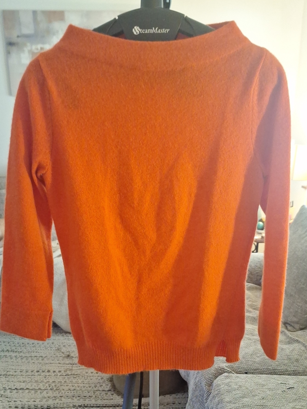 sparrow Orange Boatneck Sweater